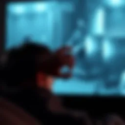 A person wiping away tears while watching a heartbreaking video