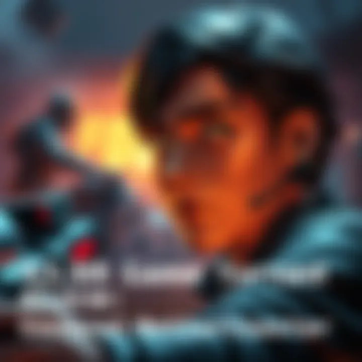 A character looks determined while on a mission to save Alice, showcasing a dramatic backdrop and intense emotions.