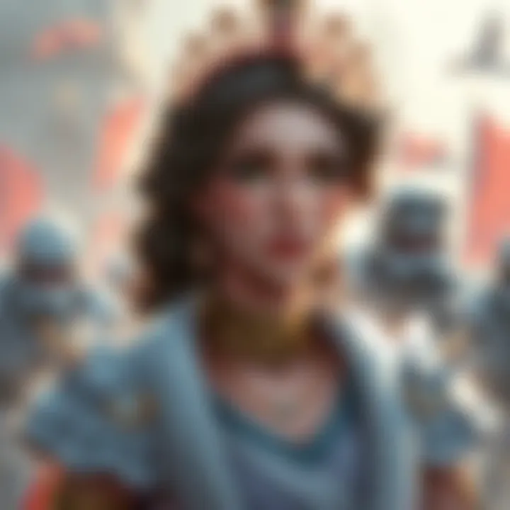 Illustration of EMPRESS sharing her views on Denuvo removal plans, with gaming elements in the background