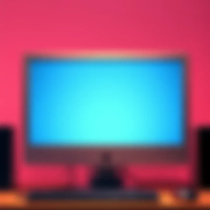 A computer monitor displaying a blank screen symbolizing online absence
