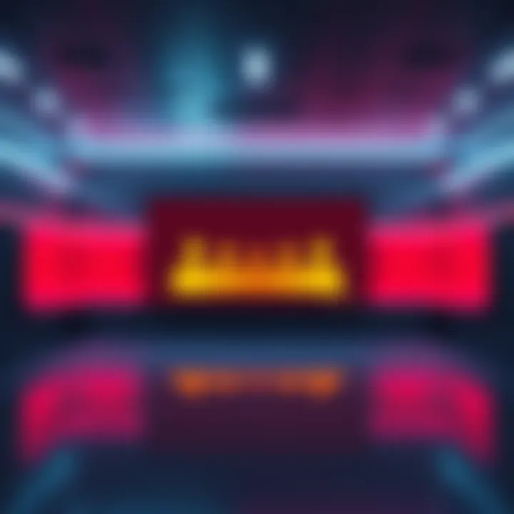 A gaming screen showing an empty multiplayer lobby with a few faded player icons and a chat box.