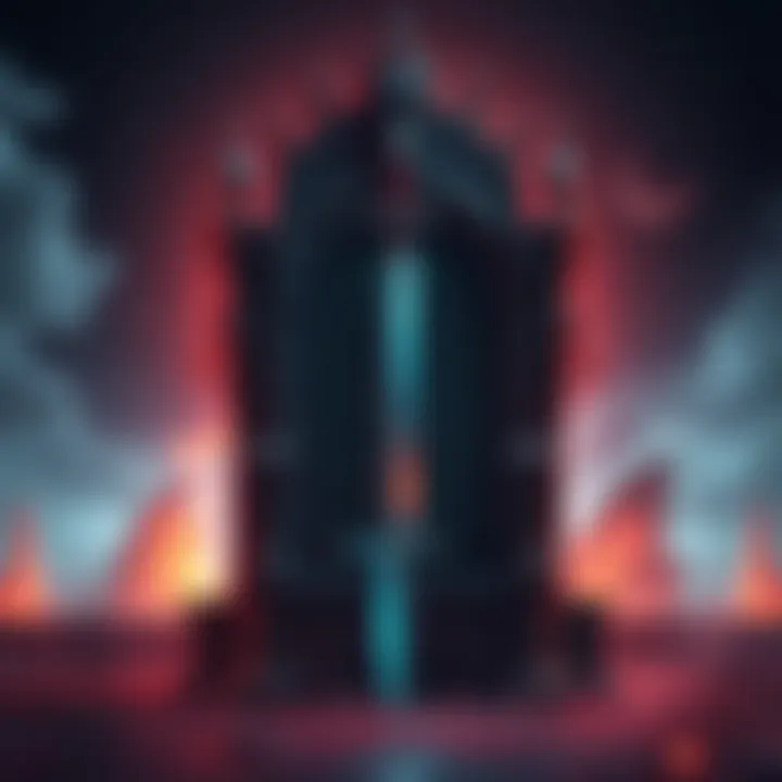 The cover of the book Empty Throne, featuring a sword and throne symbolizing power and conflict
