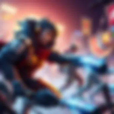 A dynamic scene showing the Emre character engaging in a competitive gaming match, highlighting its potential over Sojourn.