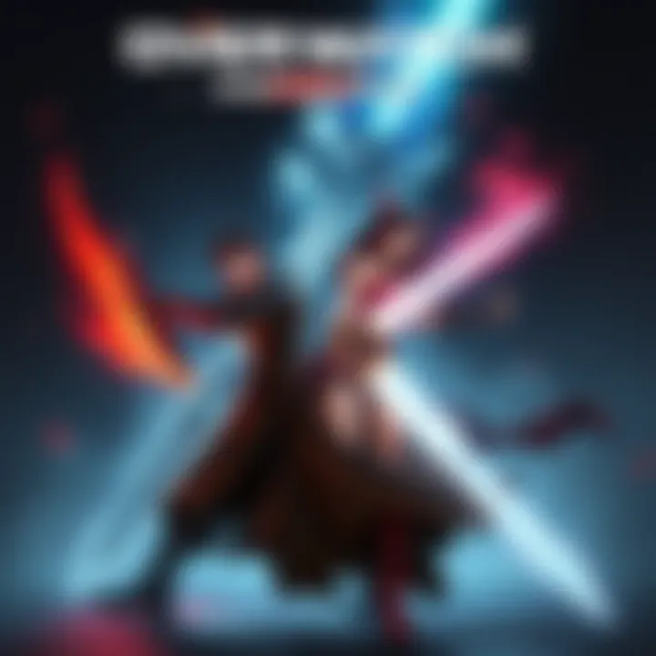 Emre and Freja engage in a battle while drawing inspiration from Trevor and Sypha. They are in a dark, gothic setting with supernatural elements around them.