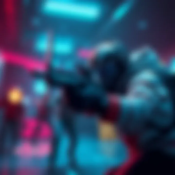 Emre, a hitscan hero, shooting at an enemy in a competitive gaming environment