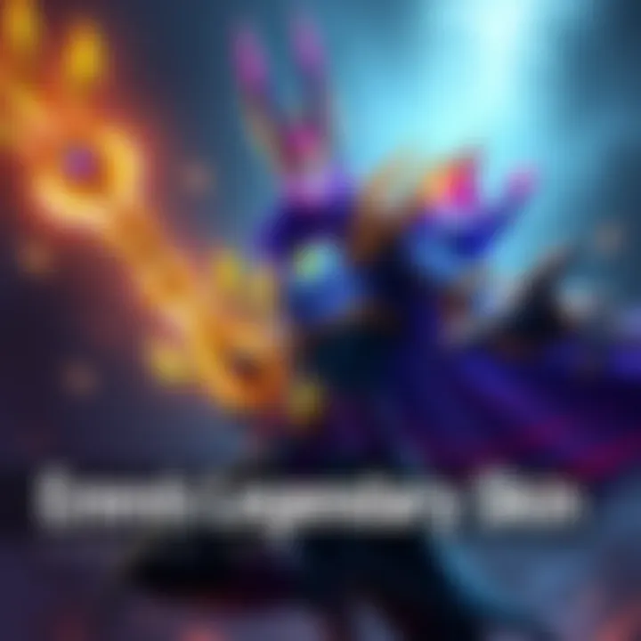 Concept art showing Emre's new Legendary skin with unique design and colors, highlighting new abilities and features.