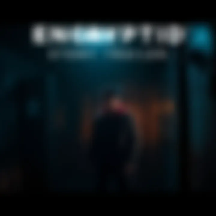 Encryptid Story Trailer Scene A dramatic scene from the Encryptid story trailer featuring the main character in a dark, mysterious environment with shadows and hints of adventure.