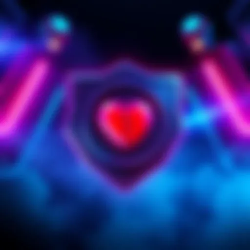 Logo of 1047 Games with a broken heart symbol, representing the closure of Splitgate and Empulse