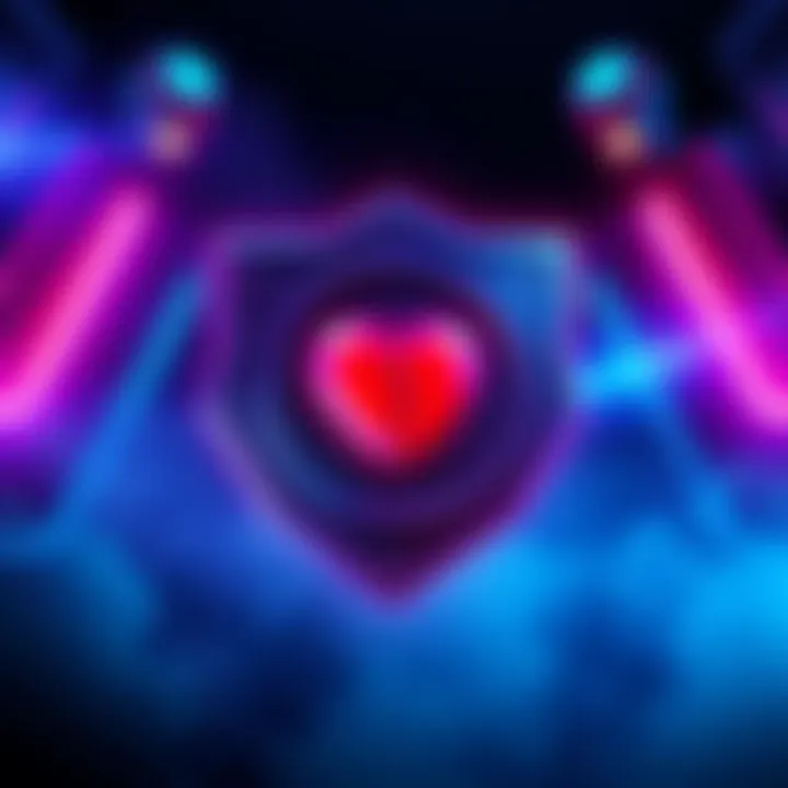 Logo of 1047 Games with a broken heart symbol, representing the closure of Splitgate and Empulse