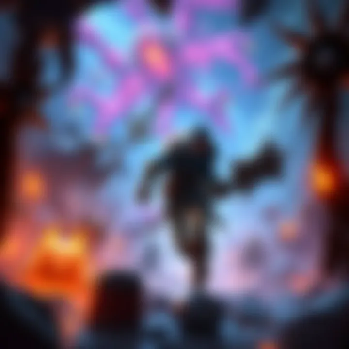 A character exploring an endless dungeon with various enemies and loot
