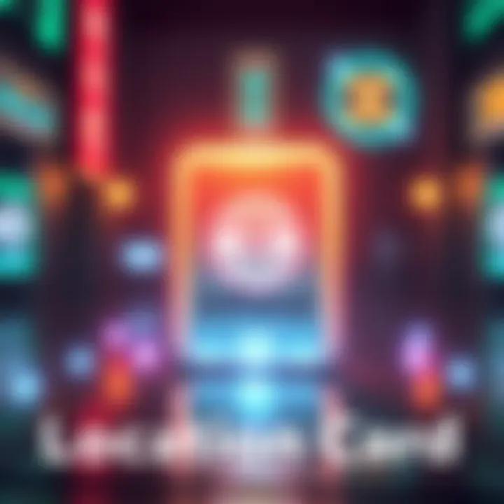 A graphic showing a glowing Location card with a globe symbol, representing infinite use in a game.