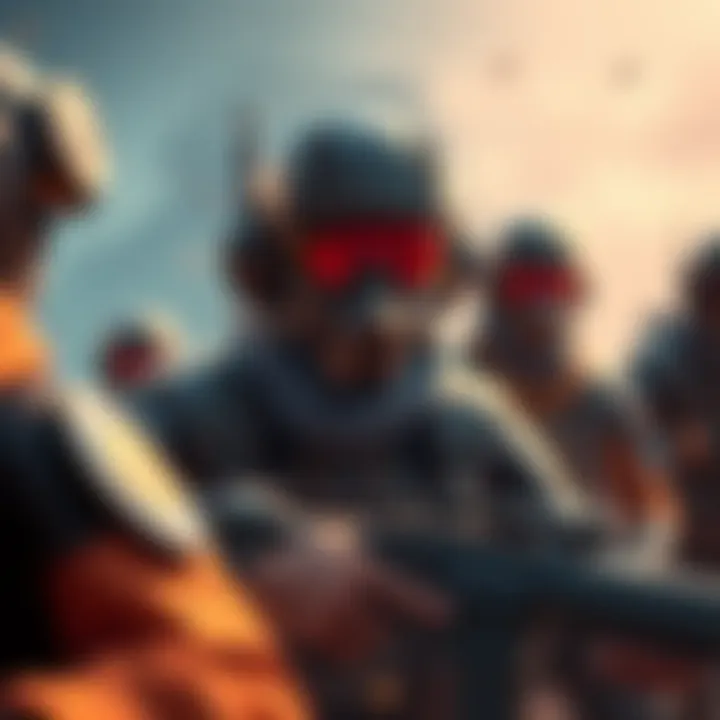 An enemy character mistakenly spawns with my team during a match, creating a confusing scene in gameplay.