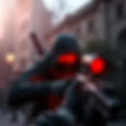 A digital image showing an enemy character glowing red in a video game environment, emphasizing the new mechanic that raises concerns among players about stealth gameplay.