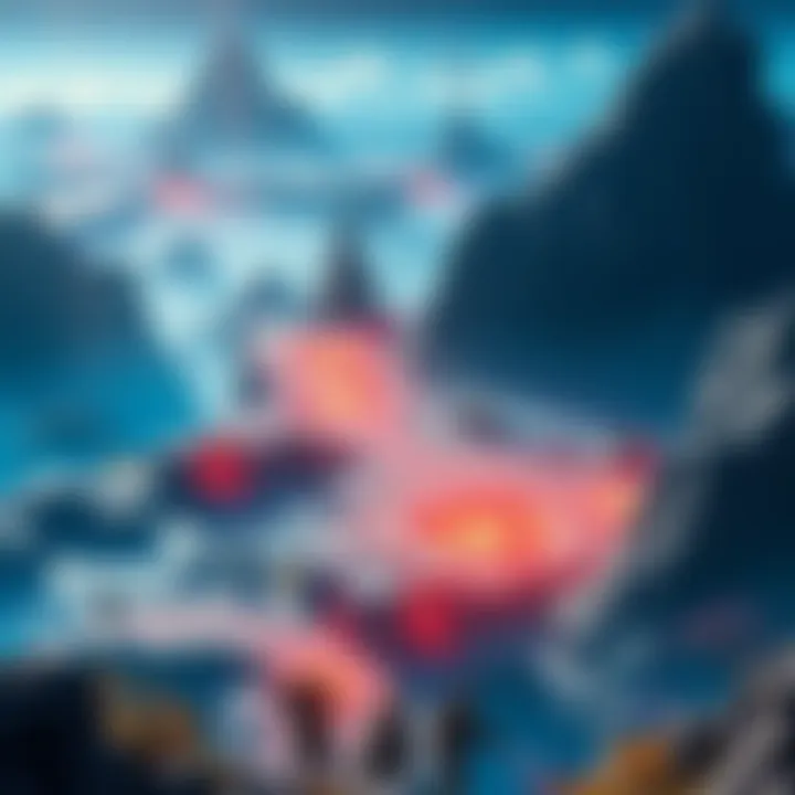 A scenic view of the areas around Sidae's Stake and Nightfold showing enemy locations that respawn instantly after being defeated, with players engaged in combat.