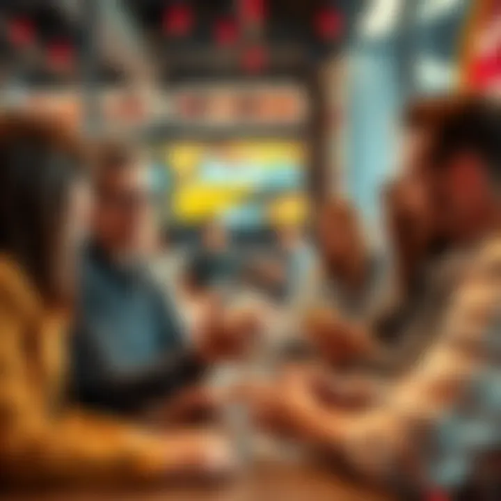 Engaging Choices People discussing their preferences in a casual setting