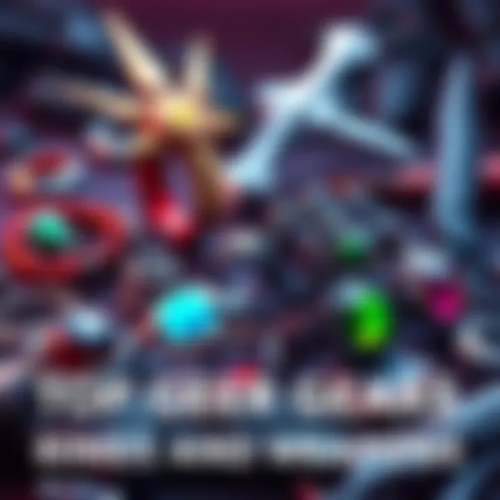 An assortment of rings, amulets, and weapons designed for Engineer builds in a game setting