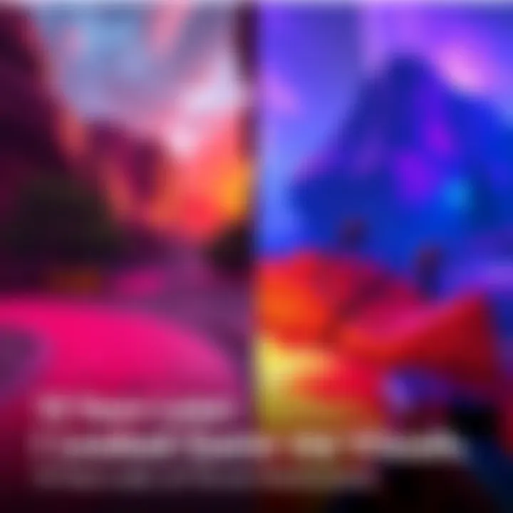 Enhanced Game Visuals A side-by-side comparison of the original game graphics and the mod's upgraded visuals, showcasing vibrant colors and detailed textures.