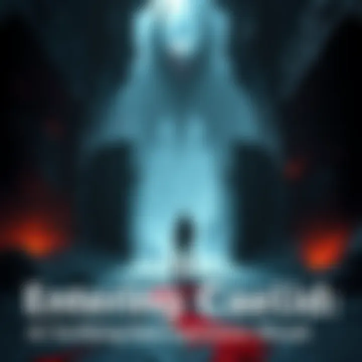 A character stands at the entrance of the dark and eerie land of Caelid, surrounded by ominous shadows and unknown challenges ahead.