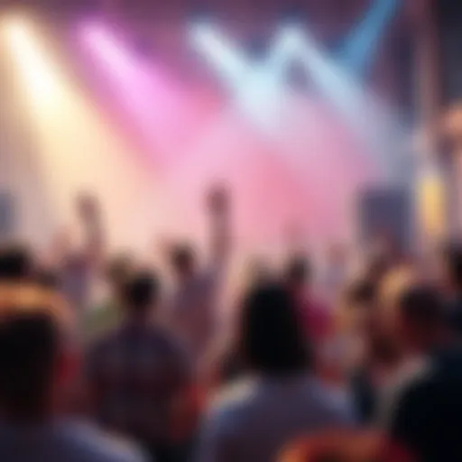 A vibrant community event where participants gather to comment for a chance to win a millionaire donation, showcasing a spirit of generosity.