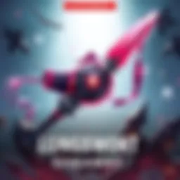 Promotion for a giveaway of Envoy's Sphere Longsword Skin with a graphic of the skin and gaming elements.