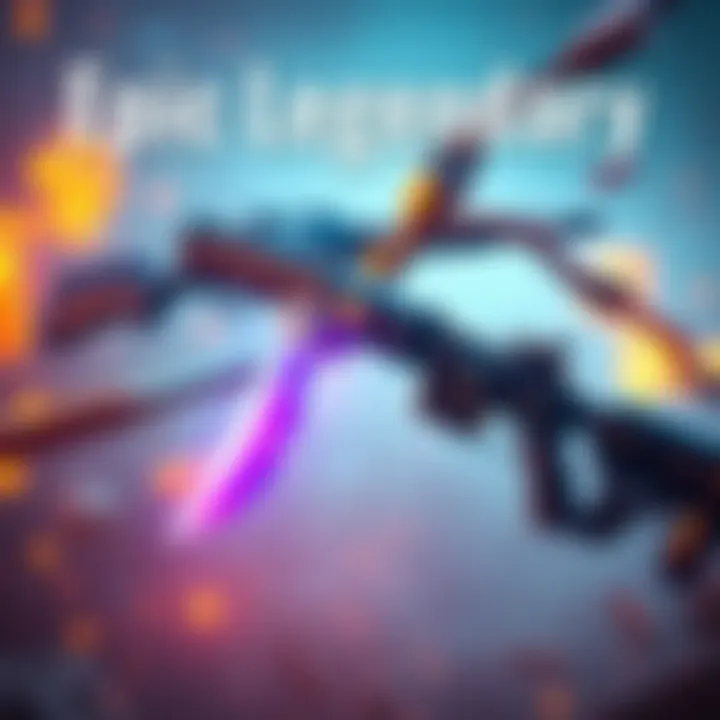 Showcase of legendary draws featuring epic gun skins and an assault knife skin.