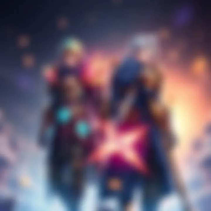 Two characters showcasing their stunning armor sets from World/Iceborne, highlighting intricate designs and vibrant colors