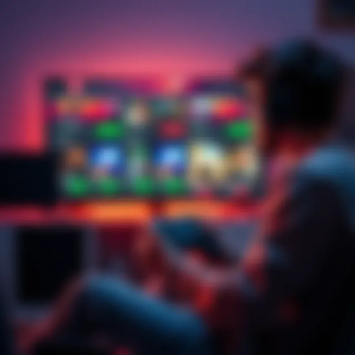 Epic Games Account Transfer Guide A gamer sits with a controller, looking at a screen showing Epic Games accounts and Xbox consoles, pondering account transfers.