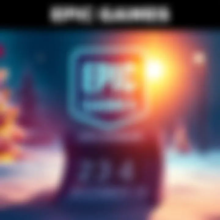 Epic Games December Announcement A vibrant graphic showing the Epic Games logo and a countdown calendar for December 23, hinting at a new game reveal.