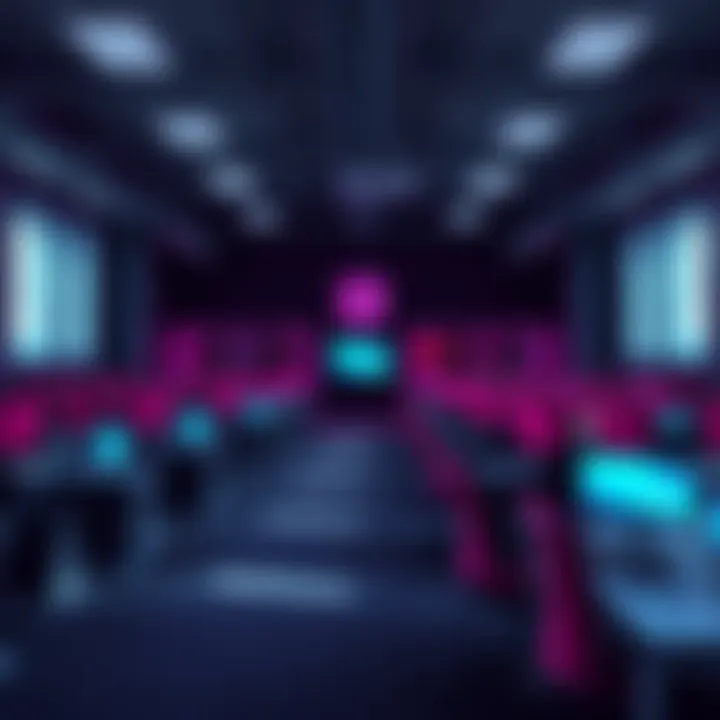 Epic Games Office with Empty Desks An empty office space at Epic Games after mass layoffs, showing vacant desks and chairs