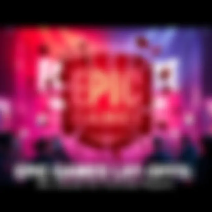 A visual representation of Epic Games logo with shattered pieces symbolizing layoffs and industry changes, gamers discussing on forums in the background