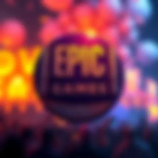 A graphic showing Epic Games logo with $2.1 billion symbol, representing support for game developers