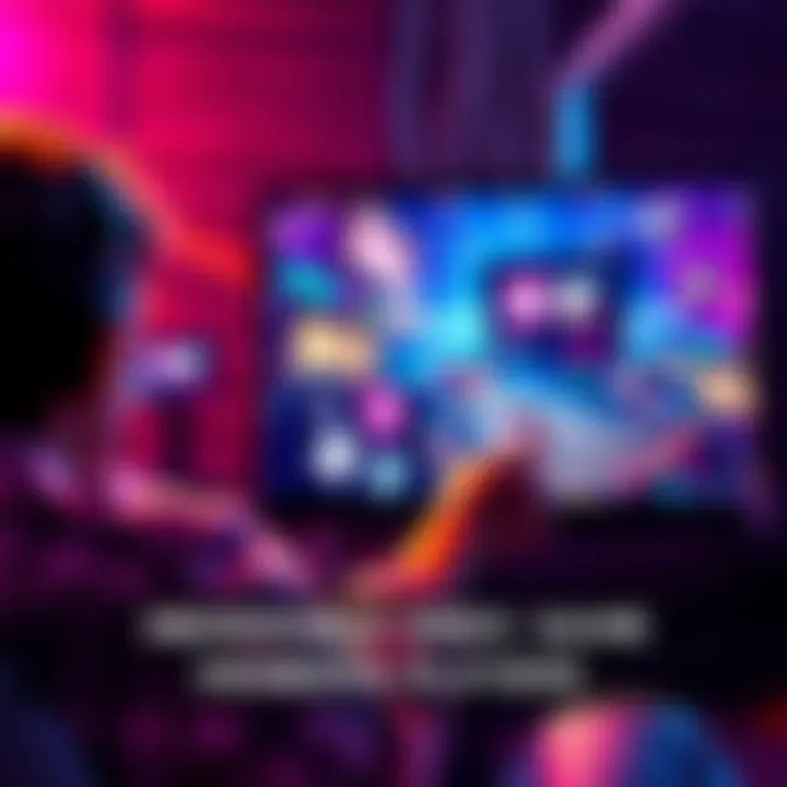 A player surprised by a shocking twist in a video game, with vibrant graphics on the screen.