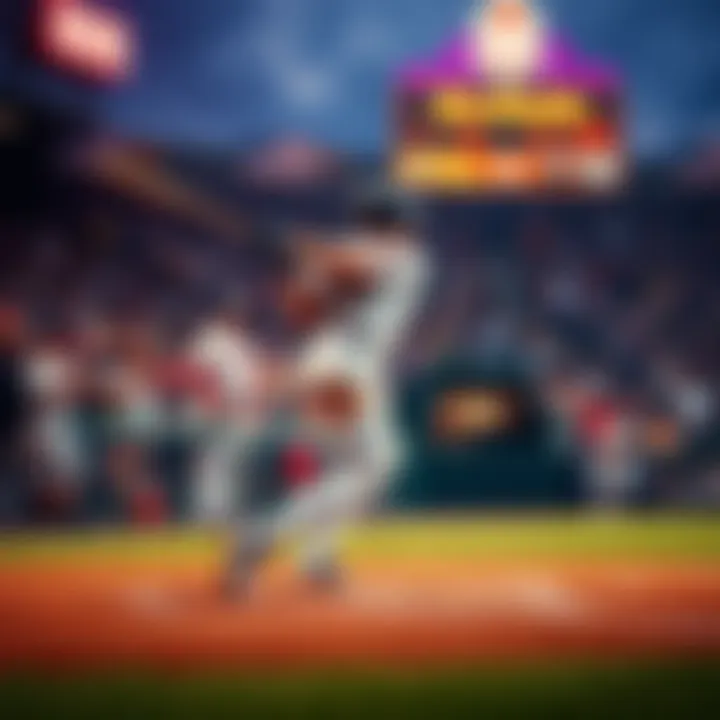 A player hitting a walkoff home run in a baseball game as the crowd cheers