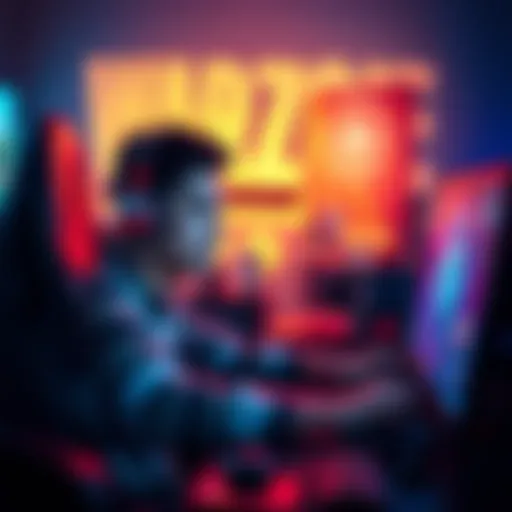 Erobb intensely focused on his gaming setup during a marathon Warzone session