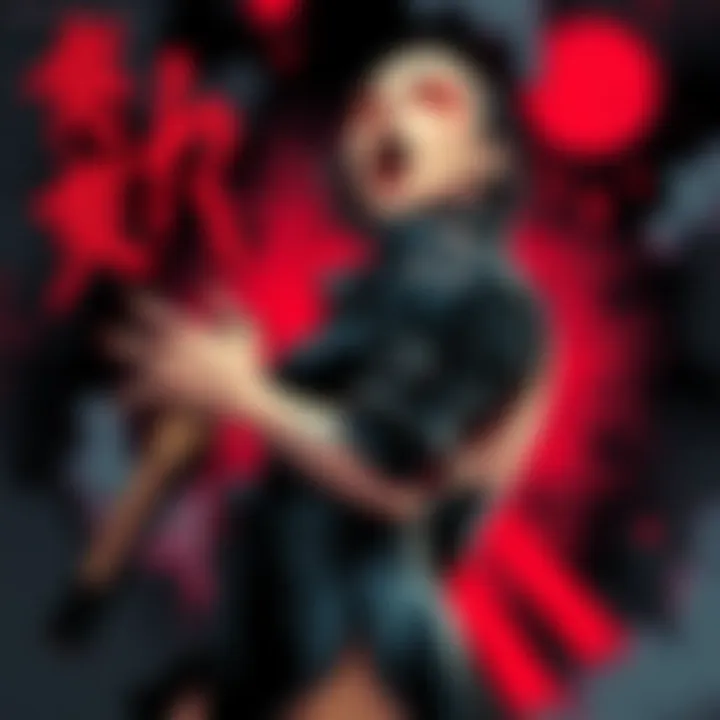 A detailed illustration showcasing the blend of horror and eroticism in eroguro, featuring dark themes and striking visuals.