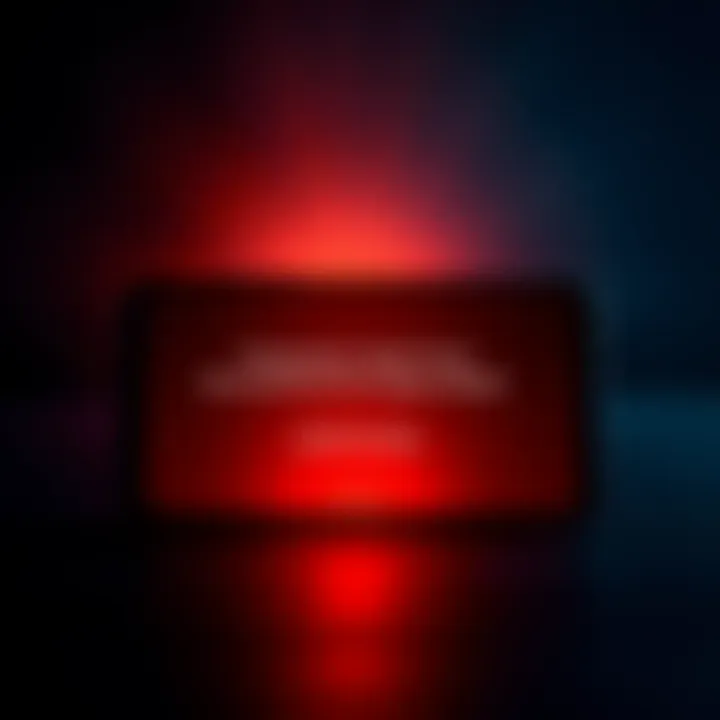 A smartphone screen displaying a scary error message during a factory reset