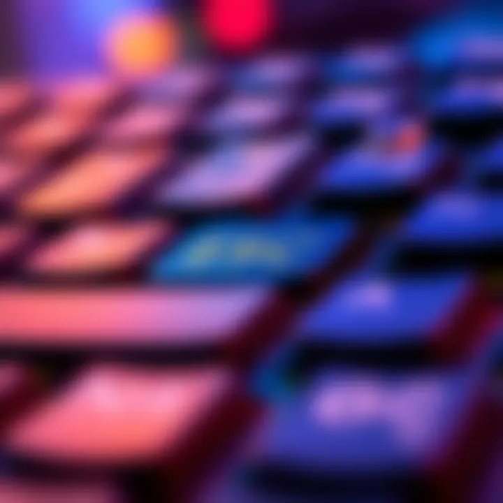 Close-up of an ESC key on a gaming keyboard with colorful lighting