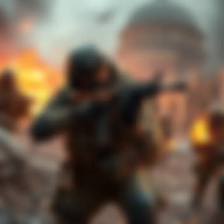 A character in tactical gear aiming a weapon in a hostile environment, illustrating intense combat in Escape from Tarkov.