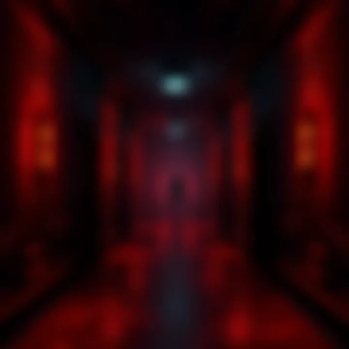 Cover art featuring dark, surreal hallways with unsettling lighting and a lone character exploring the space.