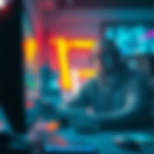 A gamer experiencing teleportation glitches and lag during an online game, showing frustration with the screen lag.