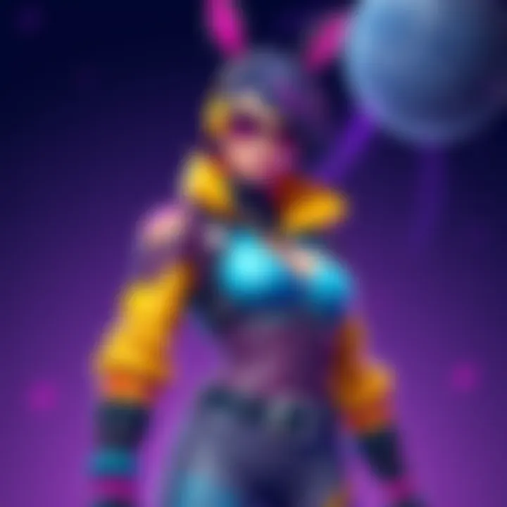 The new Esme skin from Fortnite, featuring a vibrant character design inspired by concept art, showcasing her unique outfit and style.