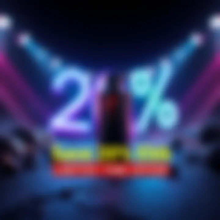 A banner showcasing a 20% discount on a unique product called Esoteric Ebb, featuring vibrant colors and a call to action to grab the deal before it ends.