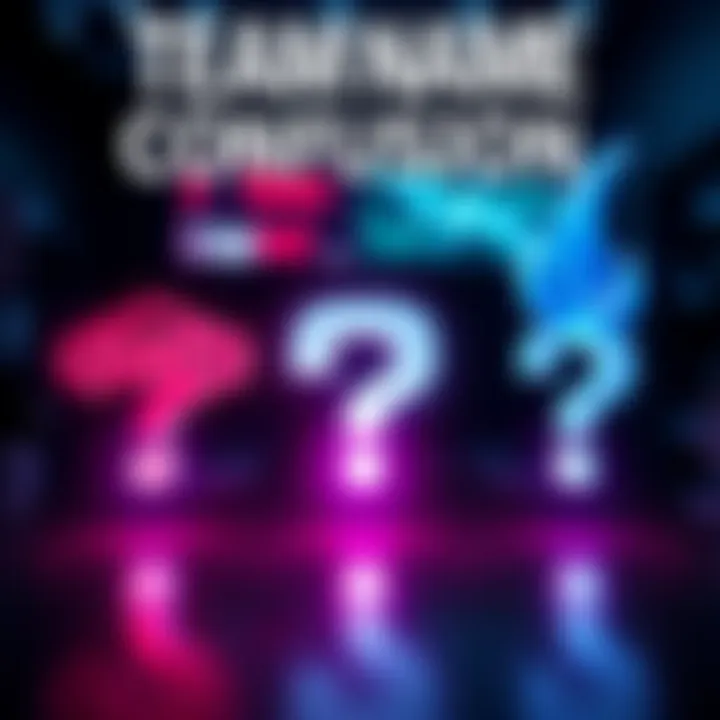 Graphic showing the names Team Quied, Team Liquied, and Team Liquid with question marks.