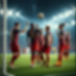Eternal Fire players celebrating a goal during their match against Eintracht Frankfurt