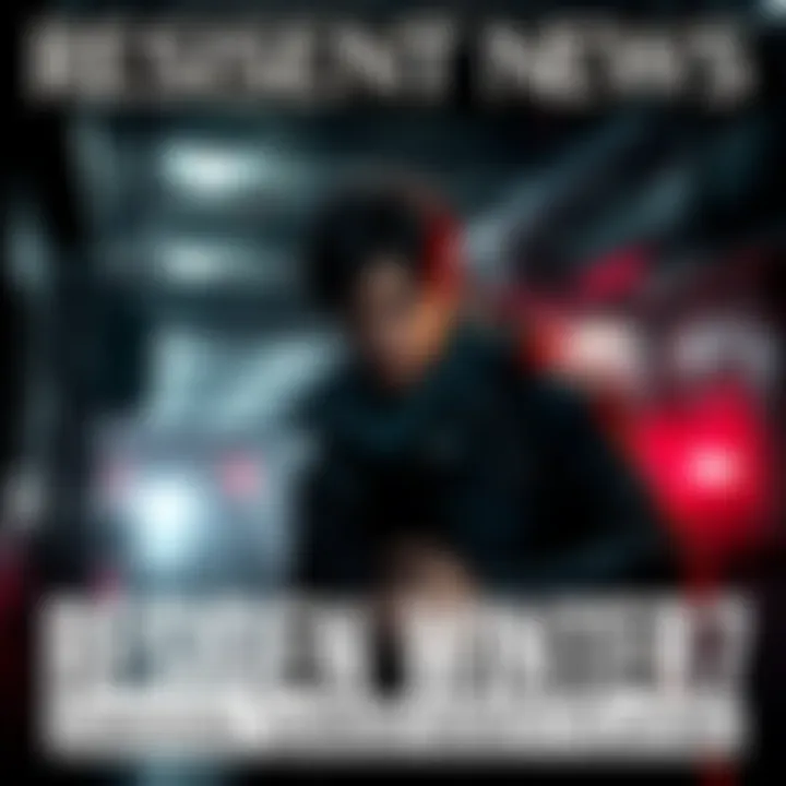 Ethan Winters in a dark, creepy environment filled with unsettling details