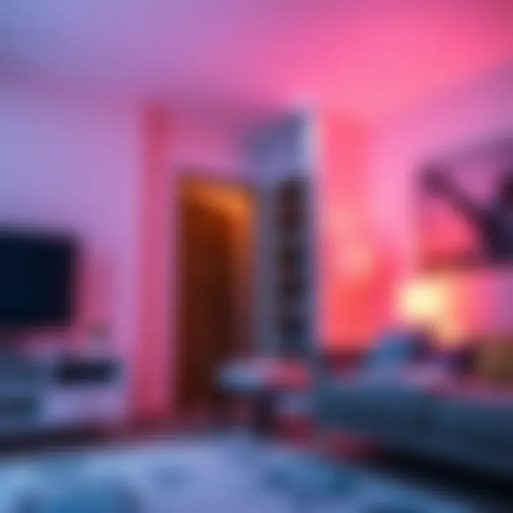 Ethernet Cable Setup in Apartment A person setting up an Ethernet cable in a rental apartment, ensuring no damage to the walls while connecting a computer to the internet.