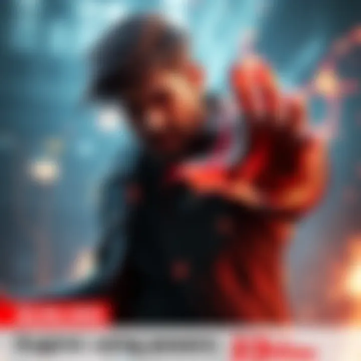 Eugene showcasing his unique abilities in a dramatic scene, contrasting with the dark atmosphere of the game