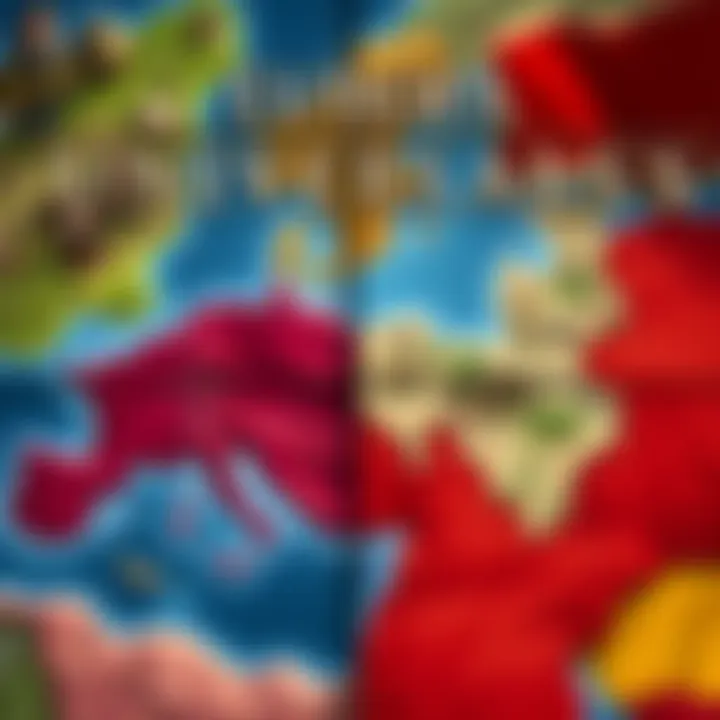 A promotional poster for Europa Universalis 5 featuring maps and historical elements