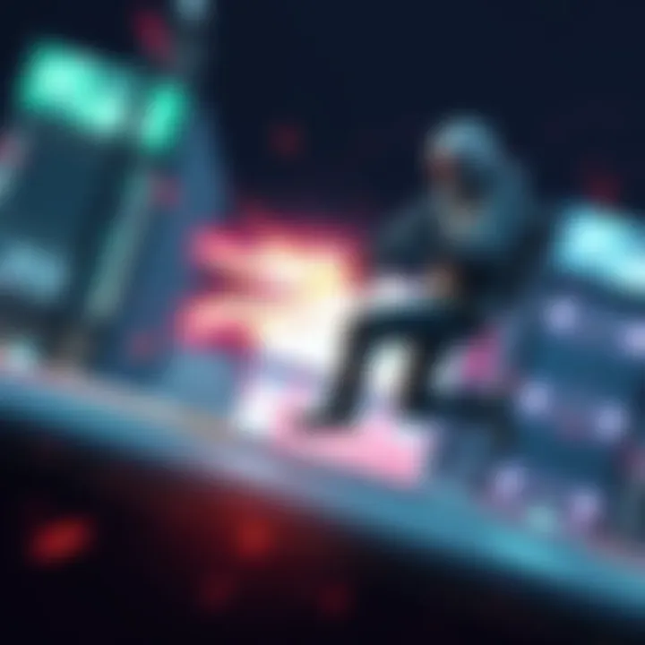 A player character dodging an attack while using the Evade Extender, showcasing increased invincibility frames during gameplay.