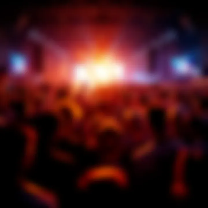 Crowd reacting to chaotic event rotations with frustration